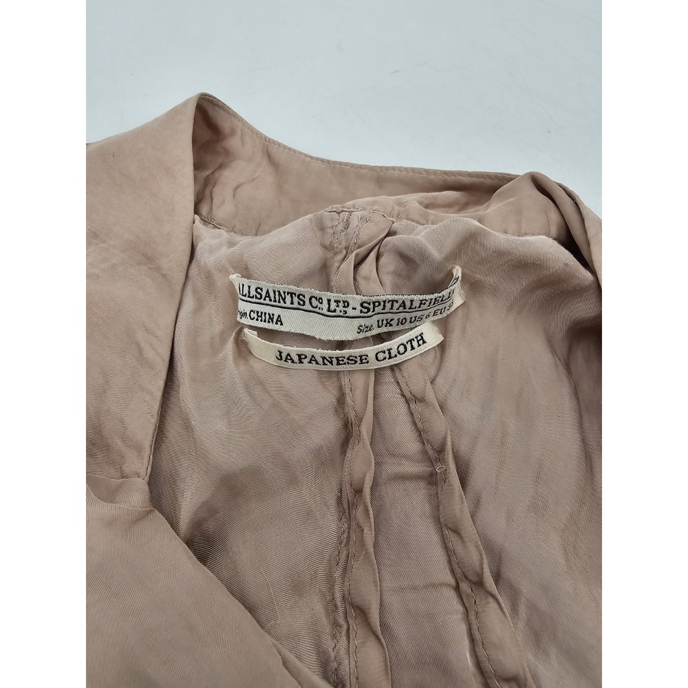 AllSaints Co Spitalfields Women's Sala Japanese Cloth Fitted Dress Size 10 US - Picture 11 of 14